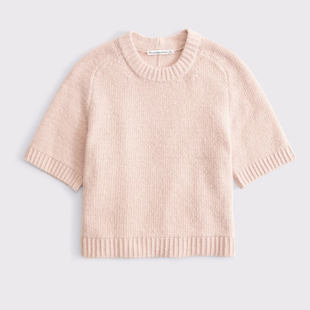 The A&F Madeline Textural Crew Sweater Tee